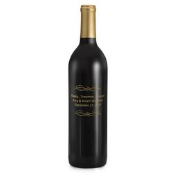 Reserve Merlot Today Tomorrow Forever Etched Wine Bottle