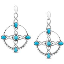 Sleeping Beauty Turquoise and Sterling Earrings