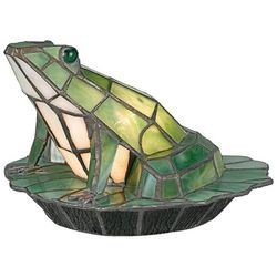 Tiffany Style Frog Accent Lamp
