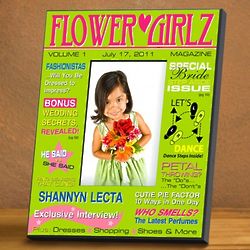 Personalized Flower Girl Magazine Picture Frame