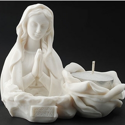 Our Lady of Lourdes Standing Font