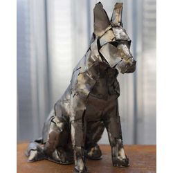 'Rustic Guard Dog' Iron Sculpture