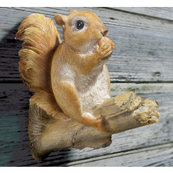 Standing Squirrel on Branch Wall Figure
