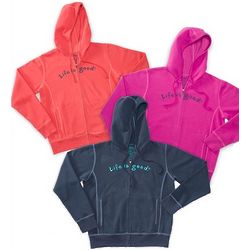 Women's Life is Good Semi-Fitted Zippity Hoodie