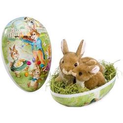 Big Easter Egg with Plush Bunnies