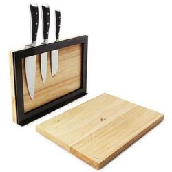 Magnetic Cutting Boards and Knife Rack Set