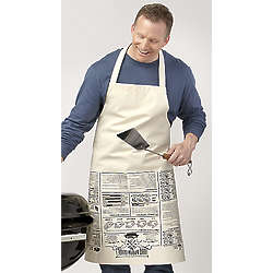 BBQ Apron with Recipes and Cocktails Print
