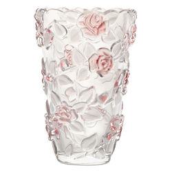 Tea Pink Rose Glass Vase
