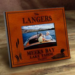 Personalized Loon Cabin 4x6 Photo Frame