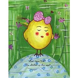 The Chicken or the Egg II Personalized Art Print