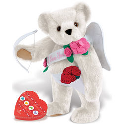 15" Cupid Teddy Bear with Roses and Chocolates