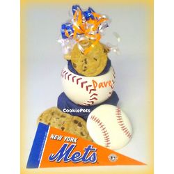 Personalized New York Mets Cookie Gift