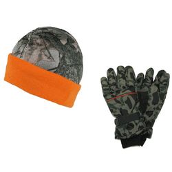 Men's Camo Beanie and Waterproof Gloves