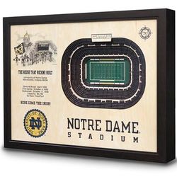 Notre Dame Stadium 3D View Wall Art