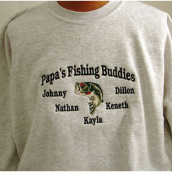 Personalized Fishing Buddies Shirt with Kids Names