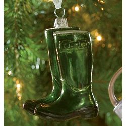 Gardening Theme Mouthblown Glass Christmas Ornament