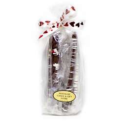 Chocolate Dipped Pretzels in Valentine Gift Bag