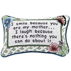 I Smile Because Mother Word Pillow