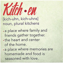 Kitchen Definition 16" Canvas Sign