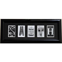 Industrial Alphabet Photography Framed Print - 3 to 6 Letters