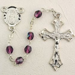 Deluxe Pewter and Amethyst Rosary
