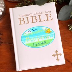 Personalized Sunshine First Communion Catholic Child's Bible