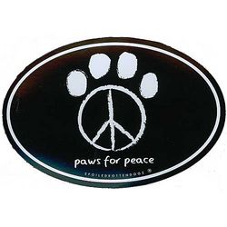 Paws for Peace Car Magnet