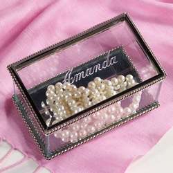 Mother's Personalized Glass Jewelry Box