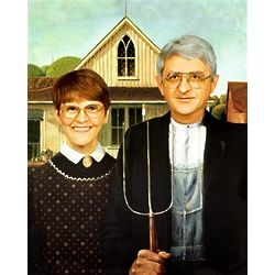 Your Faces on American Gothic Masterpiece