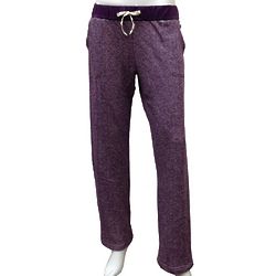 Heather Eggplant Sweatshirt Knit Lounge Pants