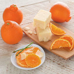 HoneyBell Oranges and Aged White Cheddar Cheese