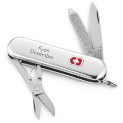 Personalized Classic Sterling Swiss Army Pocket Knife