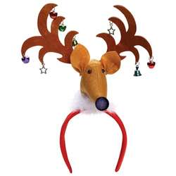 Light Up Holiday Reindeer Headband