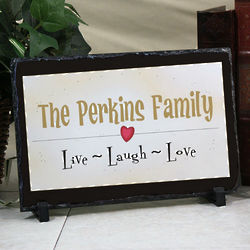 Personalized Live Laugh Love Stone
