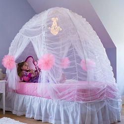 Fairy-Tale Bed Tent with Chandelier