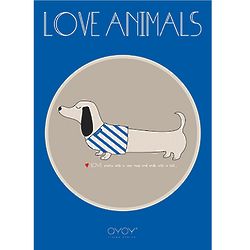 Love Animals Slinkii Dog Poster