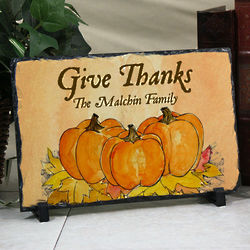 Personalized Give Thanks Stone