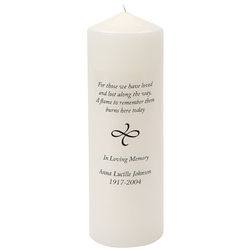Personalized Memorial Verse Candle