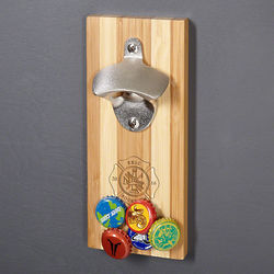 Firefighter's Personalized Magnetic Bottle Opener