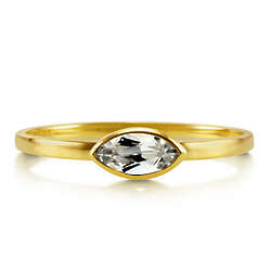 Marquise Topaz 10K Yellow Gold Ring