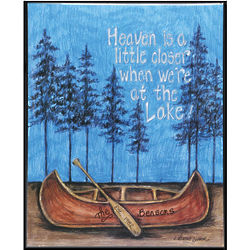 Heaven is A Little Closer Personalized Lake Sign