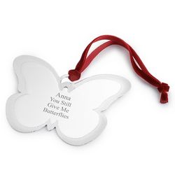 Flat Classic Butterfly Christmas Ornament