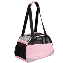 Pink and Gray Voyager Large Pet Carrier