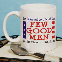 Personalized Married to One of the Few Good Men Coffee Mug