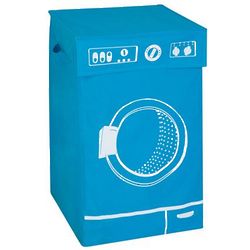 Blue Graphic Washing Machine Hamper