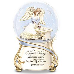 Remembrance Porcelain Globe with Angel