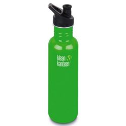 Sport Cap Water Bottle in Organic Garden Green