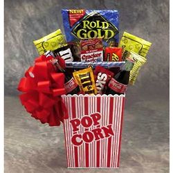 Popcorn & Snacks Gift Basket