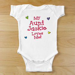 Who Loves Me Personalized Bodysuit