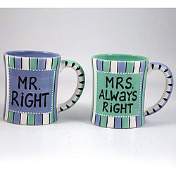 Mr. Right & Mrs. Always Right Wedding / Anniversary Coffee Mug